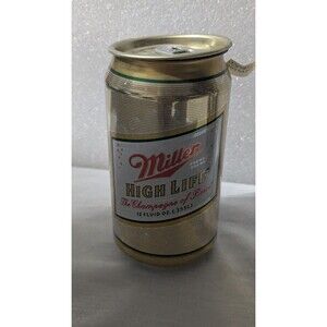 Vintage 1981 Miller High Life Citronella Beer Can Candle - Unburned -